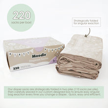 Load image into Gallery viewer, Baby Disposable Diaper Sacks | LAVENDER Scented - 220 Pack