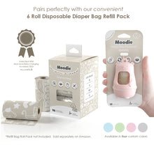 Load image into Gallery viewer, Teddy Bear Disposable Diaper Bag Dispenser | ROSIE PINK