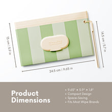 Load image into Gallery viewer, NEW 3 PACK Reusable Baby Wipe Pouches | Sage Green