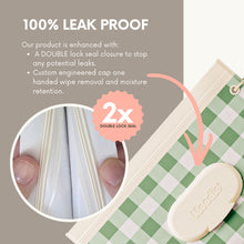 Load image into Gallery viewer, NEW 3 PACK Reusable Baby Wipe Pouches | Sage Green