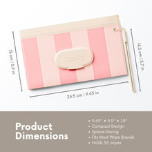Load image into Gallery viewer, NEW 3 PACK Reusable Baby Wipe Pouches | Rosie Pink