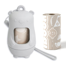 Load image into Gallery viewer, Teddy Bear Disposable Diaper Bag Dispenser | CLOUDY GREY