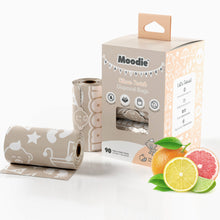 Load image into Gallery viewer, Baby Disposable Diaper Bags | CITRUS TWIST SCENTED - 6 Roll Refill Pack