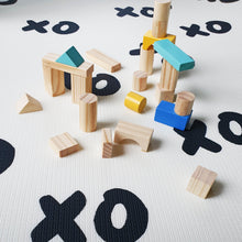 Load image into Gallery viewer, XoXo Zig Zag Luxe Foam Kids Play Mat | Cream & Black | MEDIUM