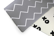 Load image into Gallery viewer, XoXo Zig Zag Luxe Foam Kids Play Mat | Cream & Black | MEDIUM