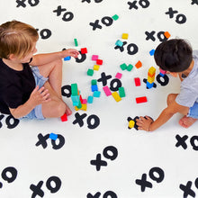 Load image into Gallery viewer, XoXo Zig Zag Luxe Foam Kids Play Mat | Cream & Black | MEDIUM