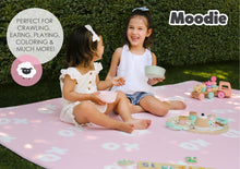 Load image into Gallery viewer, XoXo Zig Zag Luxe Foam Play Mat | Rose Pink & Gray | LARGE