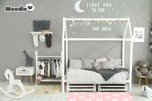 Load image into Gallery viewer, XoXo Zig Zag Luxe Foam Kids Play Mat | Cream & Black | MEDIUM