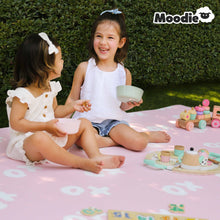 Load image into Gallery viewer, XoXo Zig Zag Luxe Foam Kids Play Mat | Cream & Black | MEDIUM