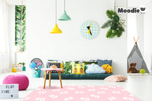 Load image into Gallery viewer, XoXo Zig Zag Luxe Foam Play Mat | Rose Pink & Gray | LARGE