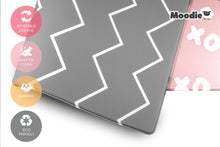 Load image into Gallery viewer, XoXo Zig Zag Luxe Foam Play Mat | Rose Pink & Gray | LARGE