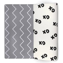 Load image into Gallery viewer, XoXo Zig Zag Luxe Foam Kids Play Mat | Cream & Black | MEDIUM