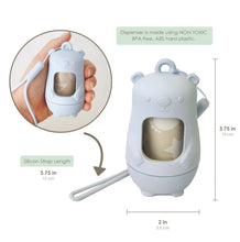 Load image into Gallery viewer, Teddy Bear Disposable Diaper Bag Dispenser | BABY BLUE
