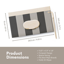 Load image into Gallery viewer, NEW 3 PACK Reusable Baby Wipe Pouches | Cloudy Grey
