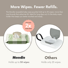 Load image into Gallery viewer, NEW 3 PACK Reusable Baby Wipe Pouches | Sage Green
