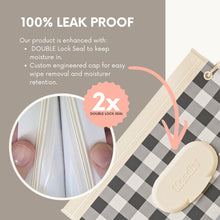 Load image into Gallery viewer, NEW 3 PACK Reusable Baby Wipe Pouches | Cloudy Grey
