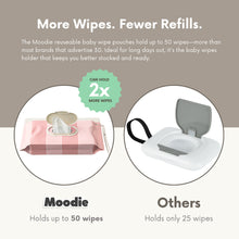 Load image into Gallery viewer, NEW 3 PACK Reusable Baby Wipe Pouches | Rosie Pink
