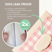 Load image into Gallery viewer, NEW 3 PACK Reusable Baby Wipe Pouches | Rosie Pink
