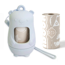Load image into Gallery viewer, Teddy Bear Disposable Diaper Bag Dispenser | BABY BLUE
